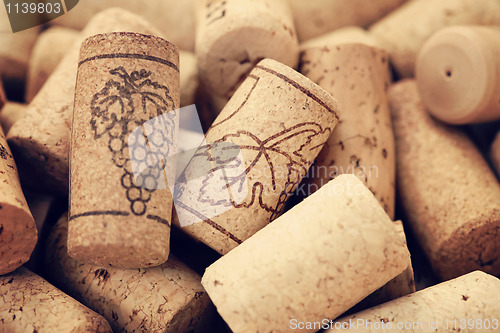 Image of wine corks backgrounds