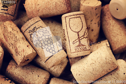Image of wine corks backgrounds
