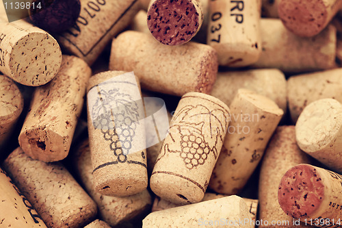 Image of wine corks backgrounds