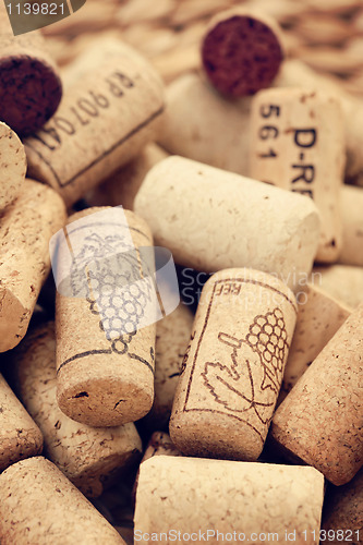 Image of wine corks backgrounds