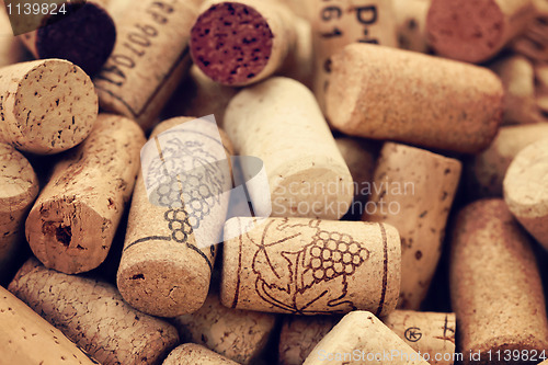 Image of wine corks backgrounds