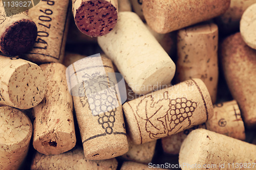 Image of wine corks backgrounds