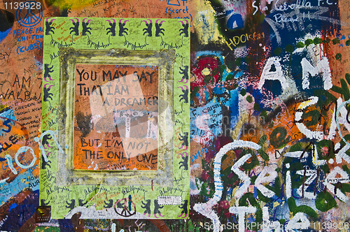 Image of Lennon wall