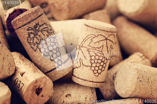 Image of wine corks backgrounds