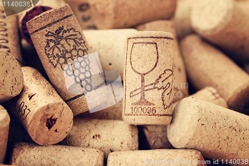 Image of wine corks backgrounds