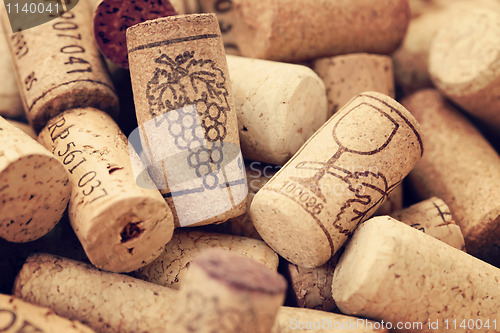 Image of wine corks backgrounds