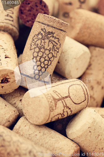 Image of wine corks backgrounds