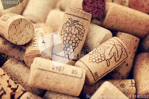 Image of wine corks backgrounds