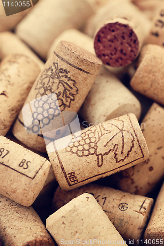 Image of wine corks backgrounds