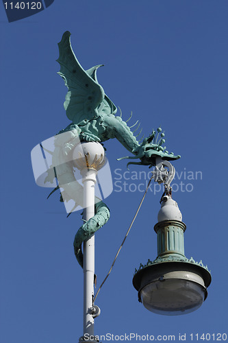 Image of Dragon Lamp in Copenhagen