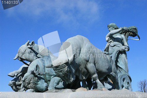 Image of Gjevjon Statue in Copenhagen