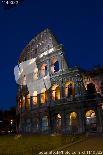 Image of Coliseum at night