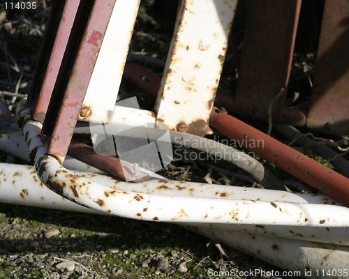 Image of Abstract Rusted Swing