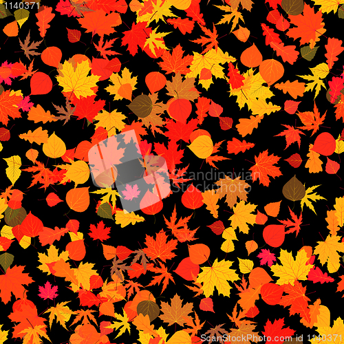 Image of Autumn red bright leaves. EPS 8