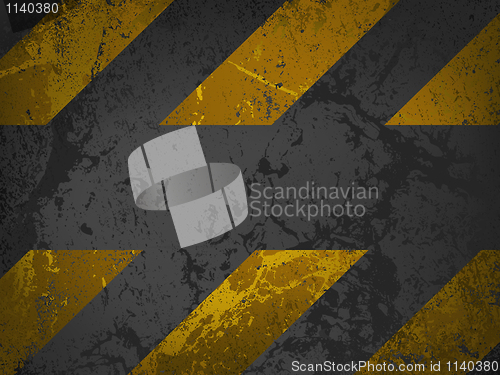 Image of A grungy and worn hazard stripes texture. EPS 8
