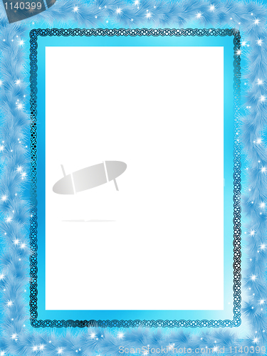 Image of Template frame design for christmas card. EPS 8