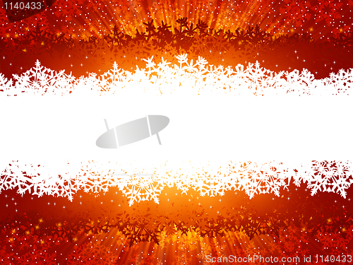 Image of Winter background with falling snowflakes. EPS 8