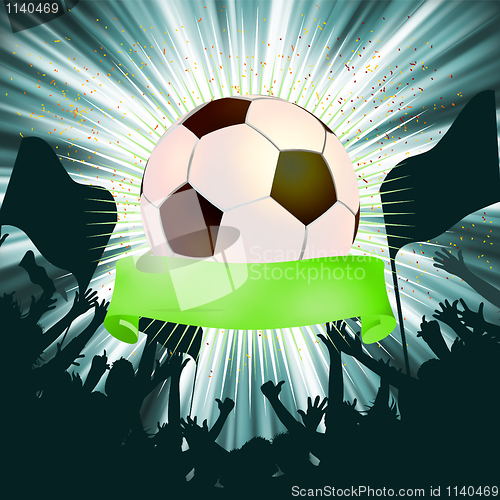 Image of Grunge Soccer Ball background. EPS 8