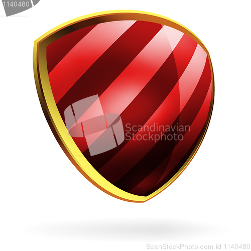 Image of Shields in black and red hazard stripes. EPS 8