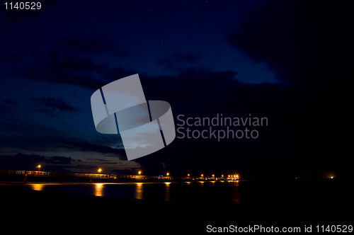 Image of Pier at night