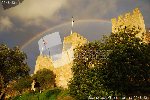 Image of Rainbow Over Castelo Sao Jorge 