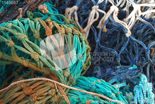 Image of Colorful fishing nets