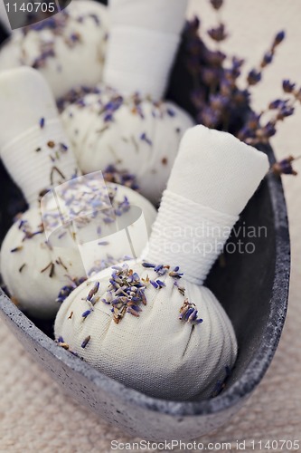 Image of lavender massage stamps