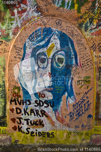 Image of Lennon wall