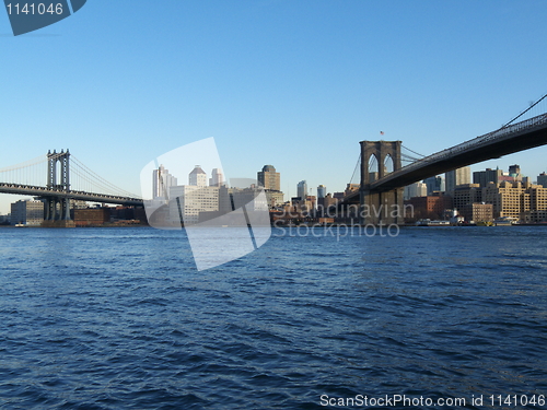 Image of Manhattan and Brooklyn Bridge