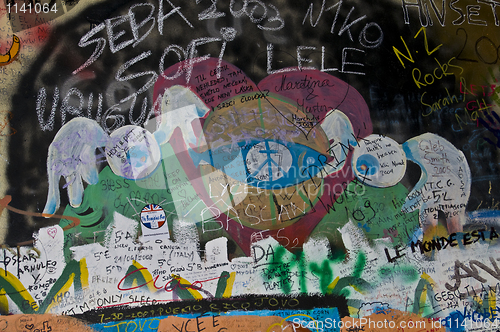 Image of Lennon wall