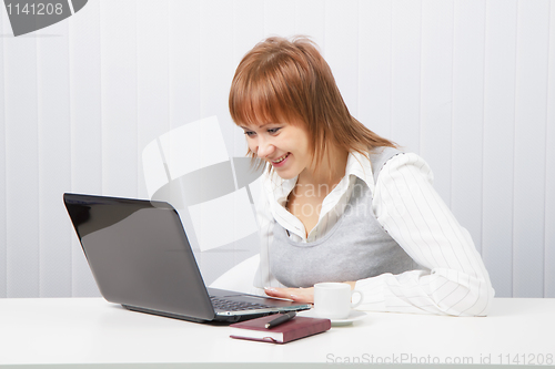 Image of girl in office