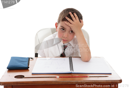 Image of Schoolboy problems learning difficulties