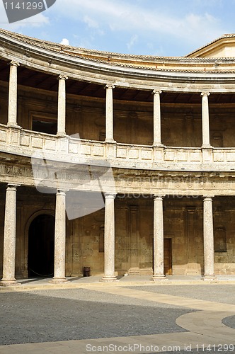 Image of Carlos V Palace inside the Alhambra in Granada, Spain