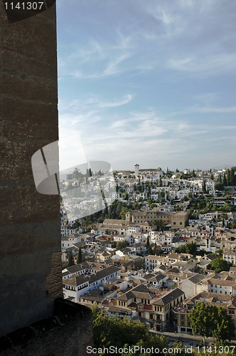 Image of View of the Albaicin, the Arabic district of Granada, Spain