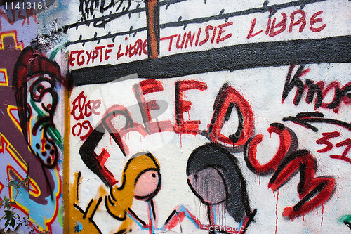 Image of Freedom graffiti