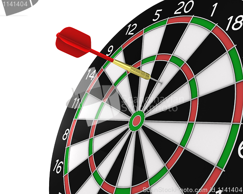 Image of Dart missed the center