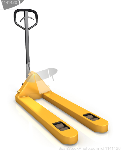 Image of Pallet truck in perspective, front view