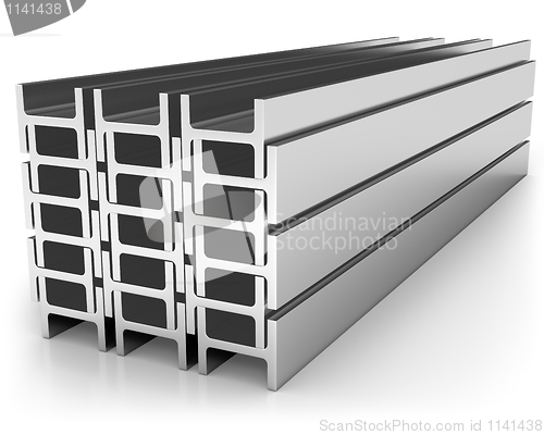 Image of Stack of iron joists