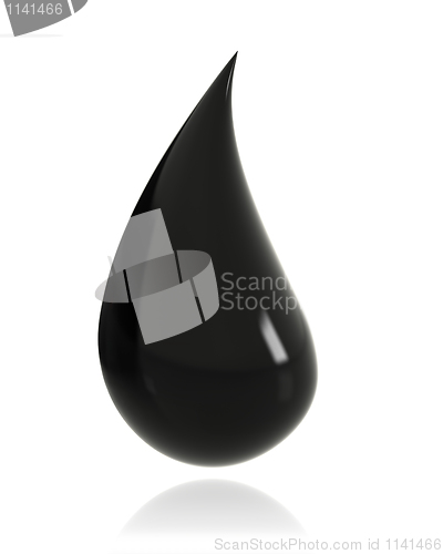Image of Glossy drop of oil