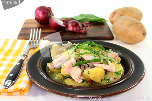 Image of Wild garlic potato salad