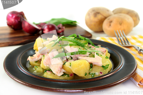 Image of Wild garlic potato salad