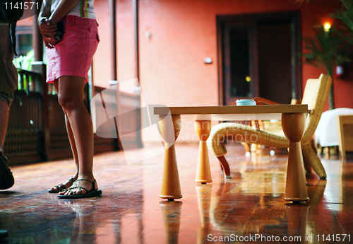 Image of Hall with table and chair