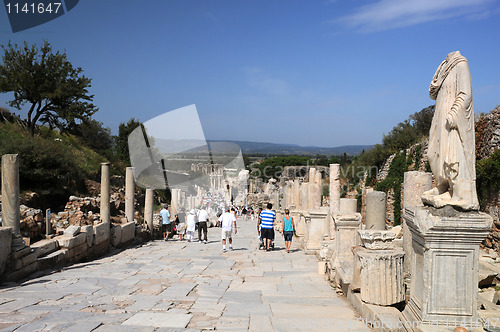 Image of Curetes Street in Ancient Ephesus