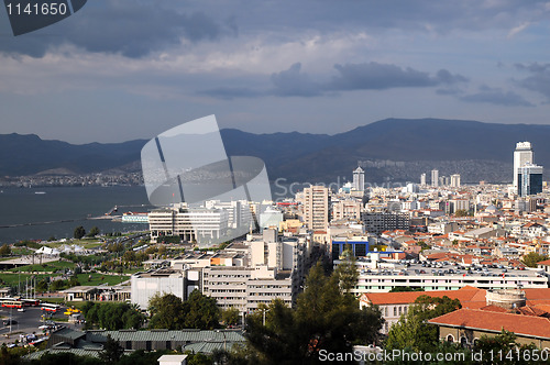 Image of Seaport of Izmir Before Storm