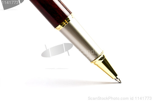 Image of Ballpoint Pen writing on white