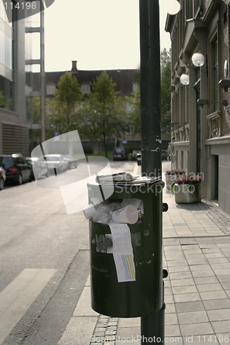 Image of Garbage Can Oslo Norway