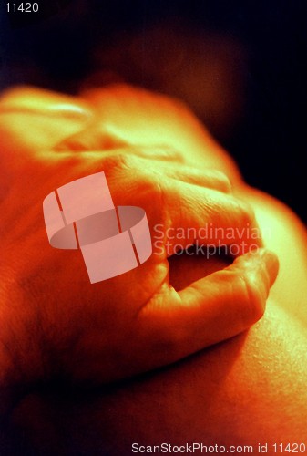 Image of left hand (self portrait)