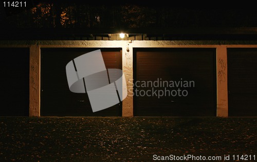 Image of Garage at Night