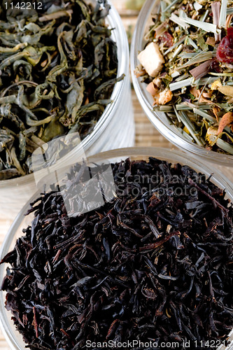 Image of three kinds of tea 