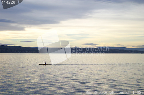 Image of Kayak in the Ocean